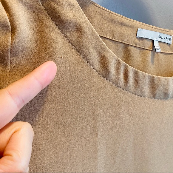 OAK + FORT Tunic Top - Tan - Picture 8 of 9